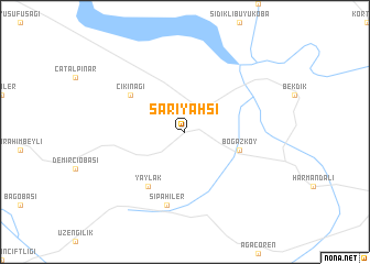 map of Sarıyahşi