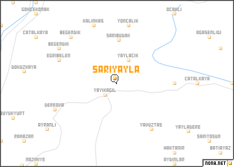 map of Sarıyayla