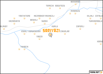 map of Sarıyazı