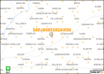 map of Sarjah aş Şaghīrah