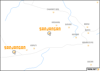 map of Sarjangān