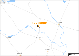 map of Sarjāpur