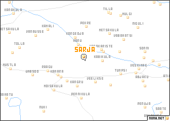 map of Sarja