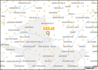 map of Sarja