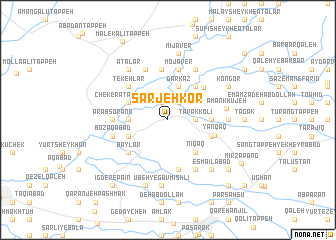 map of Sārjeh Kor