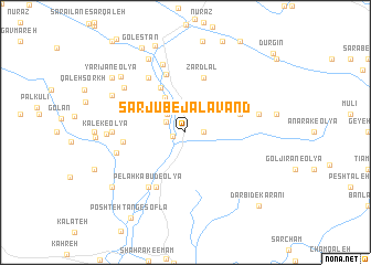 map of Sar Jūb-e Jalāvand