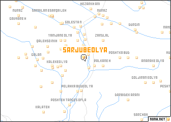 map of Sar Jūb-e ‘Olyā