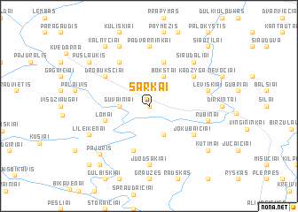 map of Šarkai