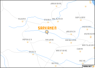 map of Šarkamen