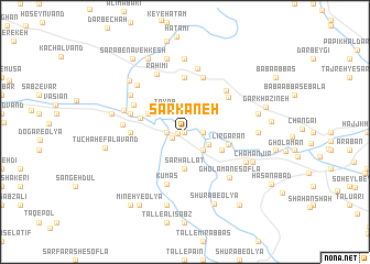 map of Sarkāneh