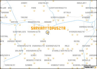map of Sárkánytópuszta