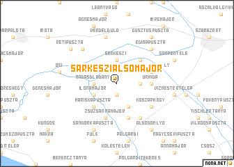 map of Sárkeszi-Alsómajor