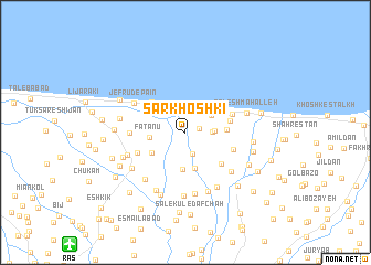 map of Sar Khoshkī