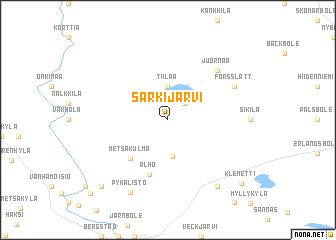 map of Särkijärvi