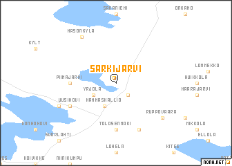 map of Särkijärvi