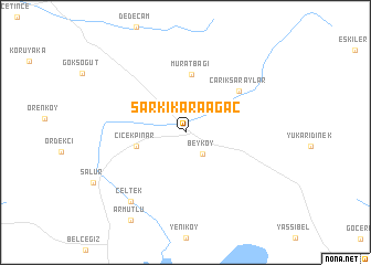 map of Şarkîkaraağaç