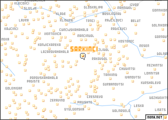 map of Šarkinci