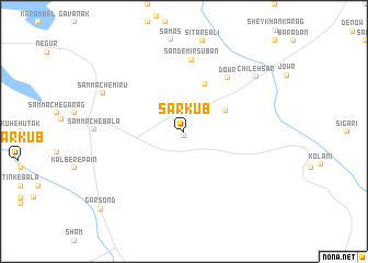 map of Sar Kūb