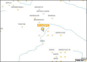 map of Sarkūh