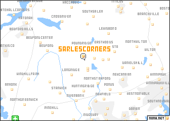 map of Sarles Corners