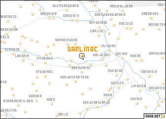 map of Šarlinac