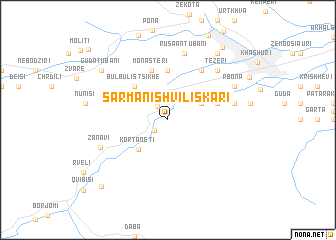 map of Sarmanishviliskari