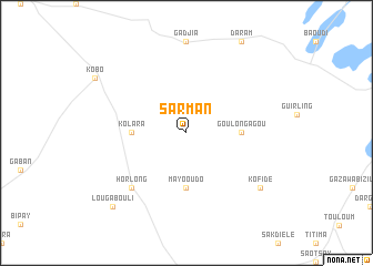map of Sarman
