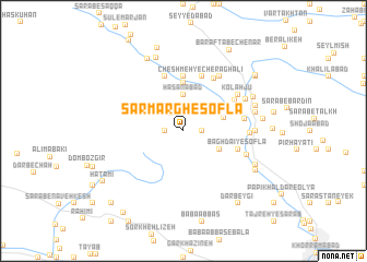 map of Sar Margh-e Soflá