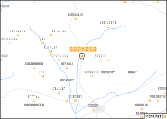 map of Sarmaşa
