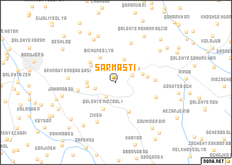 map of Sar Mastī