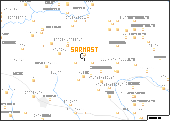 map of Sarmast