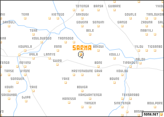 map of Sarma