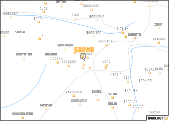 map of Sarma