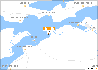 map of Sarma