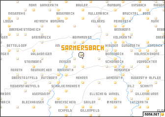 map of Sarmersbach