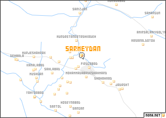 map of Sar Meydān