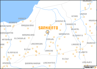 map of Sarmiento