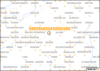 map of Sarnadas de São Simão