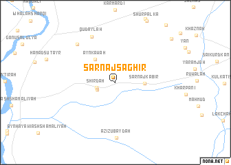 map of Sarnāj Şaghīr