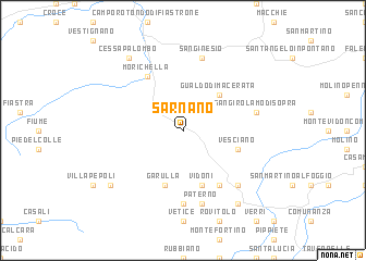 map of Sarnano