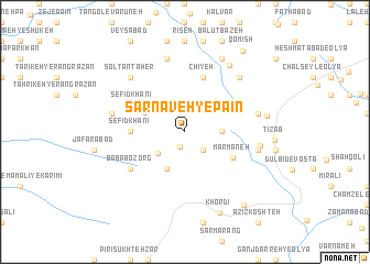 map of Sar Nāveh-ye Pā\