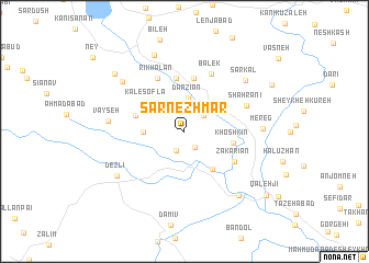map of Sar Nezhmār