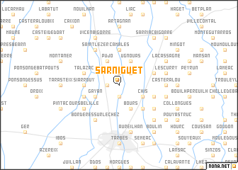 map of Sarniguet