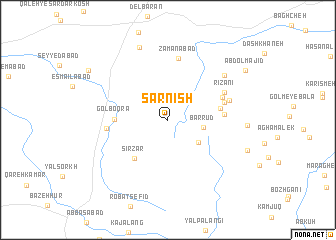 map of Sar Nīsh