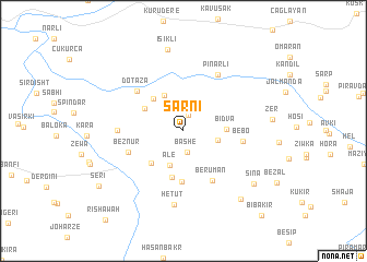 map of Sarnī