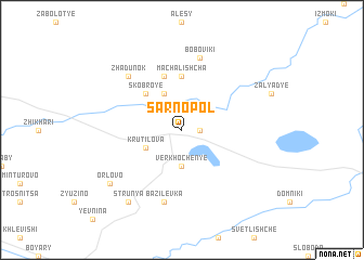 map of Sarnopolʼ