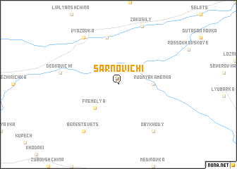 map of Sarnovichi
