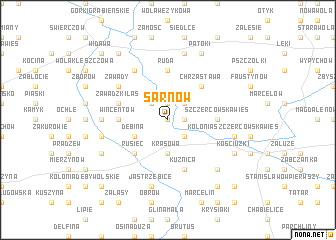 map of Sarnów