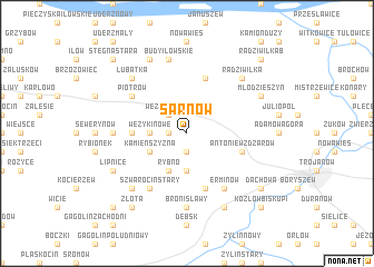 map of Sarnów