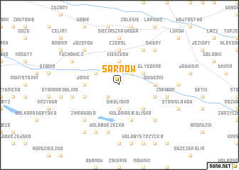 map of Sarnów